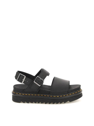 Boss Hydro Leather Sandals Black - DR. MARTENS - BALAAN.