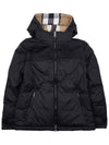 Check Reversible Hooded Padding Beige - BURBERRY - BALAAN 5