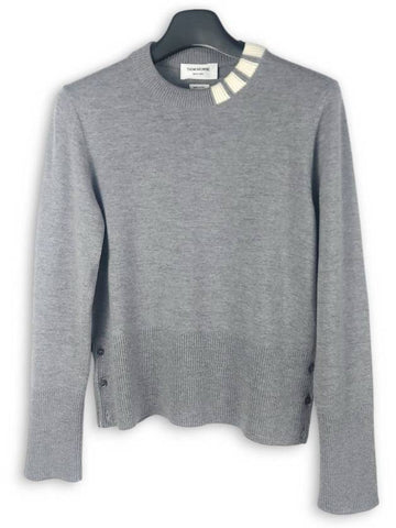 Diagonal wool knit MKA386A Y1002 055 - THOM BROWNE - BALAAN 1