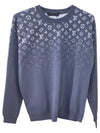 1AFAP LV Ski Gradient Cotton Crew Neck Knit Blue Gray Men’s Knit TSH - LOUIS VUITTON - BALAAN 1