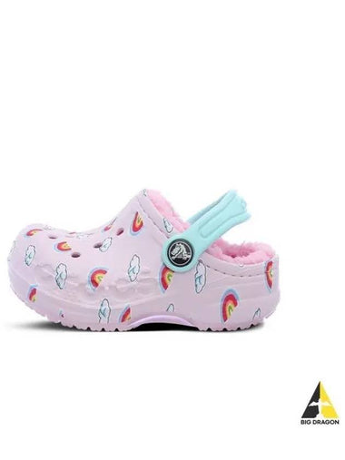 Baya Lined Print Clog Toddler 207653 6GD - CROCS - BALAAN 1