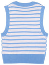 Striped Vest Blue - GANNI - BALAAN 3