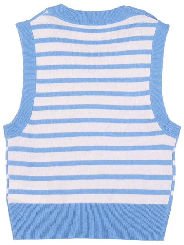 Striped Vest Blue - GANNI - BALAAN 3