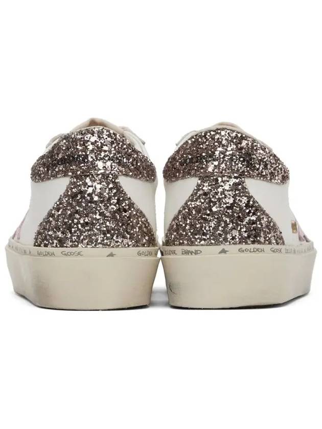 High Pink Star Glitter Low Top Sneakers White - GOLDEN GOOSE - BALAAN 3