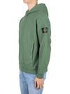 Waffen Patch Cotton Fleece Hoodie Olive - STONE ISLAND - BALAAN 4