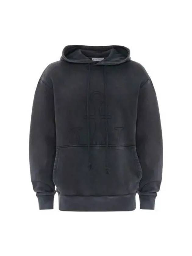 Anchor Logo Hoodie Washed Grey - JW ANDERSON - BALAAN 2