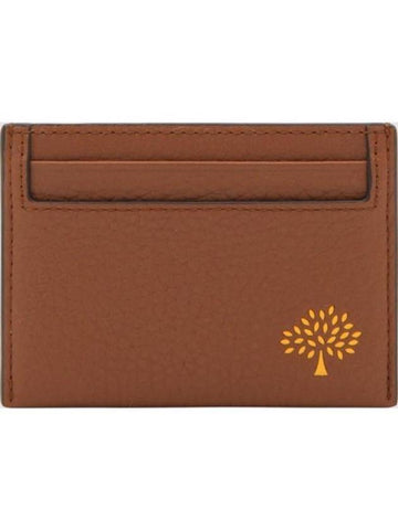 Embossing Card Wallet Brown Orange - MULBERRY - BALAAN 1