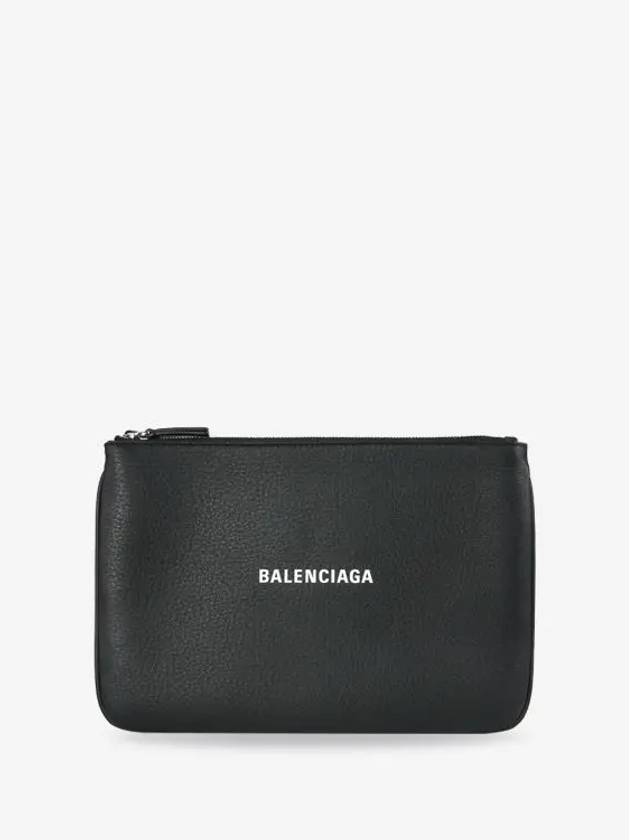 Logo Everyday Pouch Bag Black - BALENCIAGA - BALAAN 4