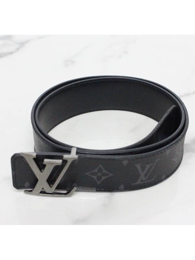 Monogram Eclipse LV silver belt - LOUIS VUITTON - BALAAN 1