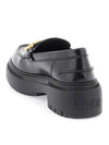 Graphy Logo Leather Loafers Black - FENDI - BALAAN 4