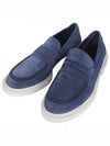 Frame Suede Loafers Blue - FENDI - BALAAN 2