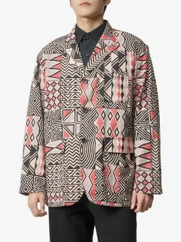 Reuters Batik African Print Jacket Black Pink MP156YF005 - ENGINEERED GARMENTS - BALAAN 1