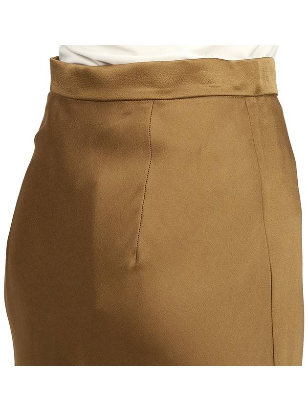 Women's Zurlo Envers Satin A Line Skirt Camel - MAX MARA - BALAAN 11