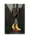 DG Logo Banana Pendant Necklace Black - DOLCE&GABBANA - BALAAN 6