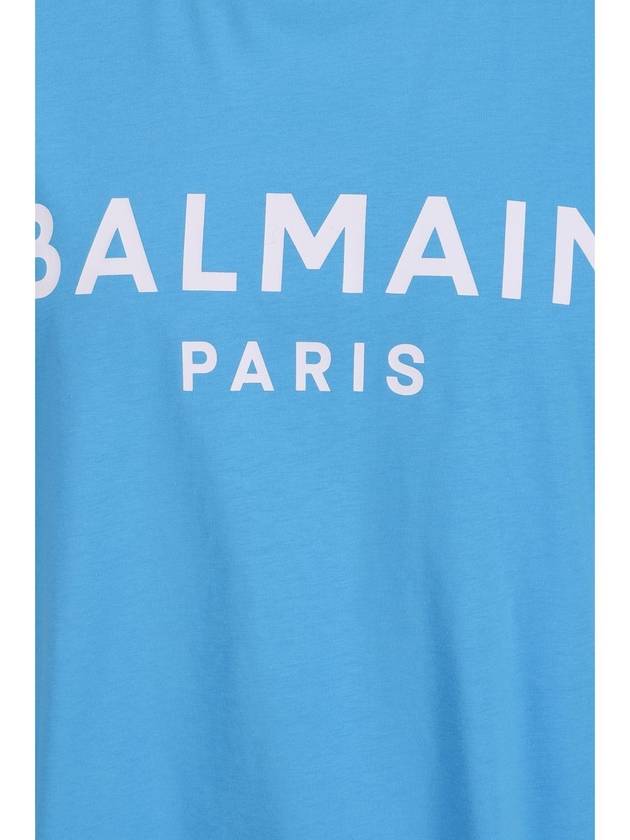 Balmain Cotton T-Shirt With Logo Print - BALMAIN - BALAAN 2