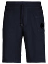 Men's Lens Wappen Bermuda Shorts Navy - CP COMPANY - BALAAN 2