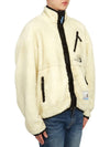 Logo Patch High Neck Zip-up Jacket White - MAISON MIHARA YASUHIRO - BALAAN 5