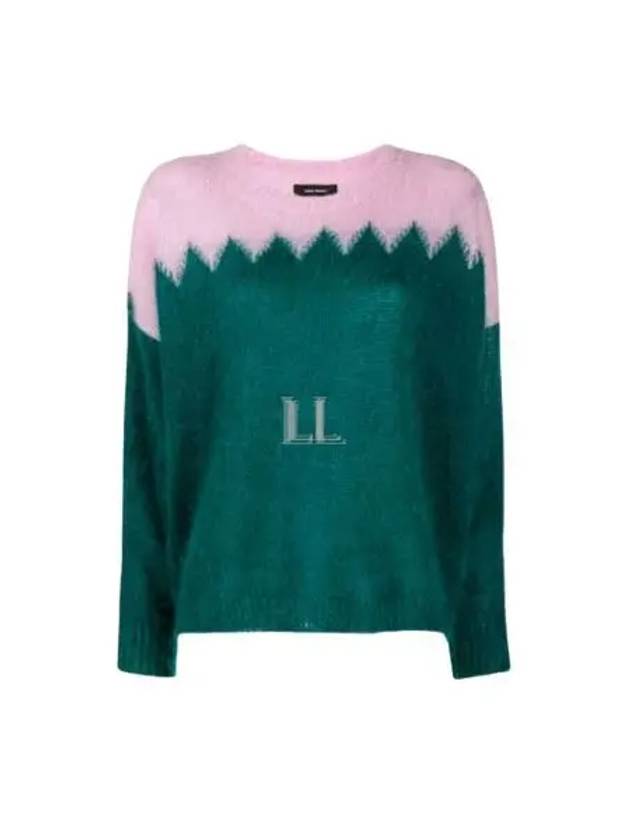 Manny Mohair Knit Top Pink Green - ISABEL MARANT - BALAAN 2