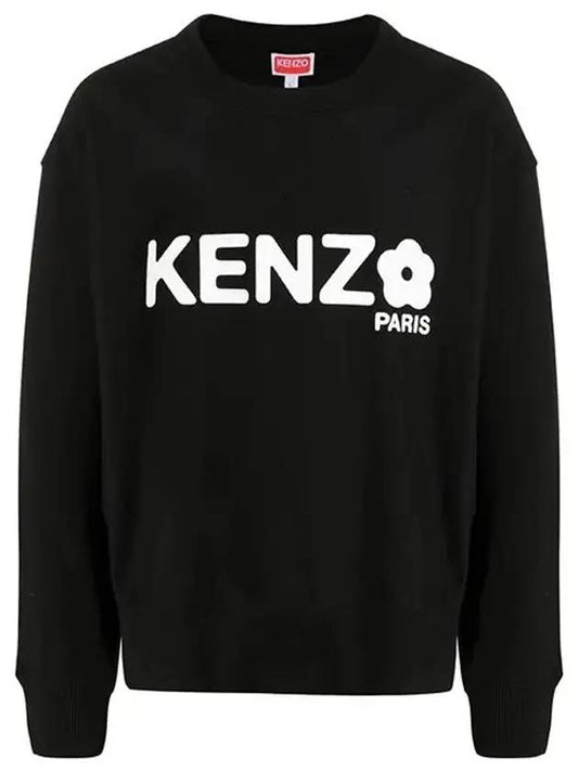 Bokeh Flower 2 0 Sweatshirt Black - KENZO - BALAAN 1
