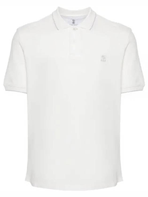 logo embroidered polo shirt ME8549779G - BRUNELLO CUCINELLI - BALAAN 2