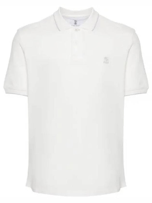 logo embroidered polo shirt ME8549779G - BRUNELLO CUCINELLI - BALAAN 2