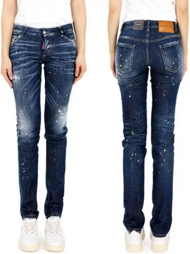 Dique Women s Dis Washing Multi Painting Skinny Jeans S75LB0705 271777 1065005 - DSQUARED2 - BALAAN 1