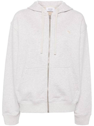 Baby Fox Patch Hooded Zip Up Light Grey Melange - MAISON KITSUNE - BALAAN 1