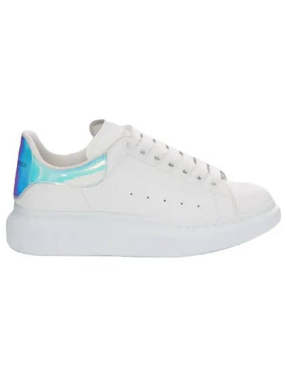 Oversized Smooth Calf Leather Sneakers White Shock Pink - ALEXANDER MCQUEEN - BALAAN 2