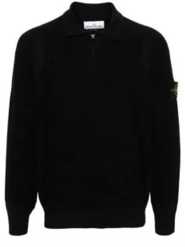 558A4 Stretch RWS Wool Half Zip Polo Knit 8115558A4 A0029 up - STONE ISLAND - BALAAN 2