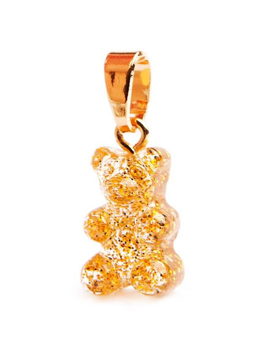 Glitter Nostalgia Bear Classic Connector Pendant Gold - CRYSTAL HAZE - BALAAN 2