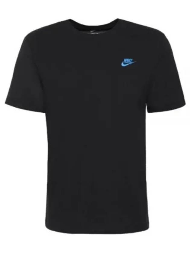 Sportswear Club Short Sleeve T-Shirt Black - NIKE - BALAAN 2