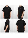 Logo Crew Neck Cotton Re-Nylon Short Sleeve T-shirt Black - PRADA - BALAAN 3