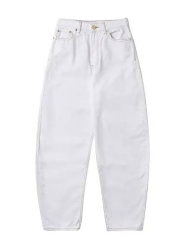 Sterry Denim Pants Bright White - GANNI - BALAAN 1