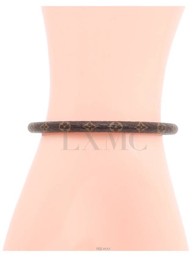 Monogram Gold Plated M6334F LV Confidential Bracelet No 17 - LOUIS VUITTON - BALAAN 8