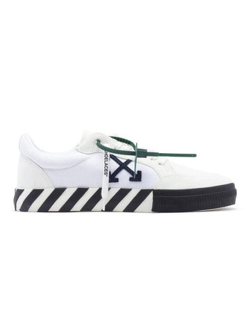 Men's Vulcanized Low-Top Sneakers White Black - OFF WHITE - BALAAN 1