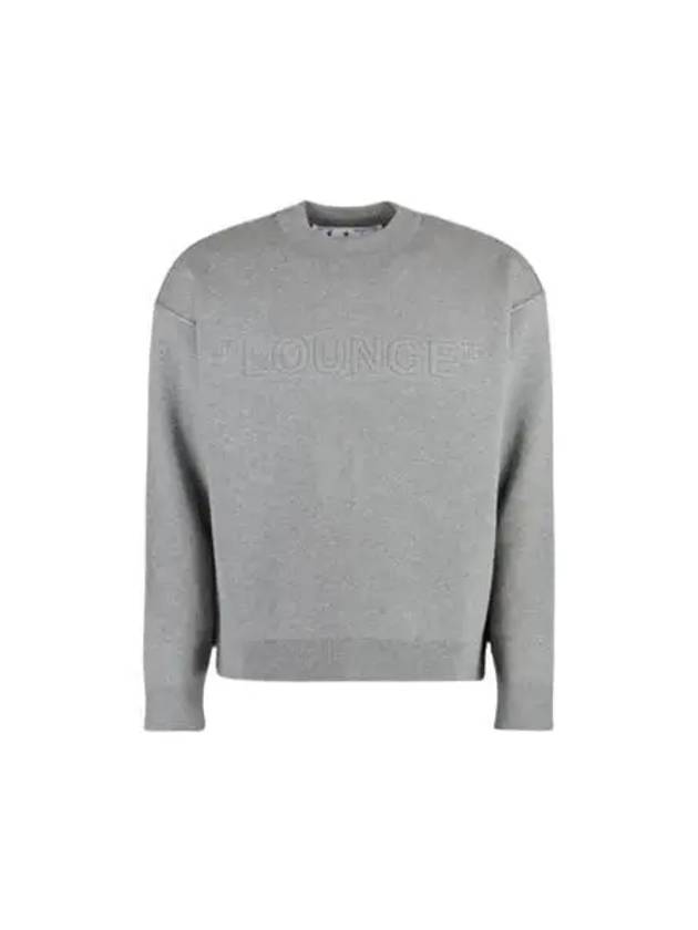 Lounge Logo Knit Top Grey - OFF WHITE - BALAAN 2