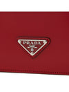 Brushed Leather Femme Bag Scarlet - PRADA - BALAAN 8