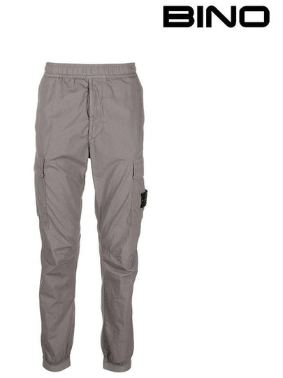 Stretch Cotton Tela Paracadute Cargo Straight Pants Grey - STONE ISLAND - BALAAN 2