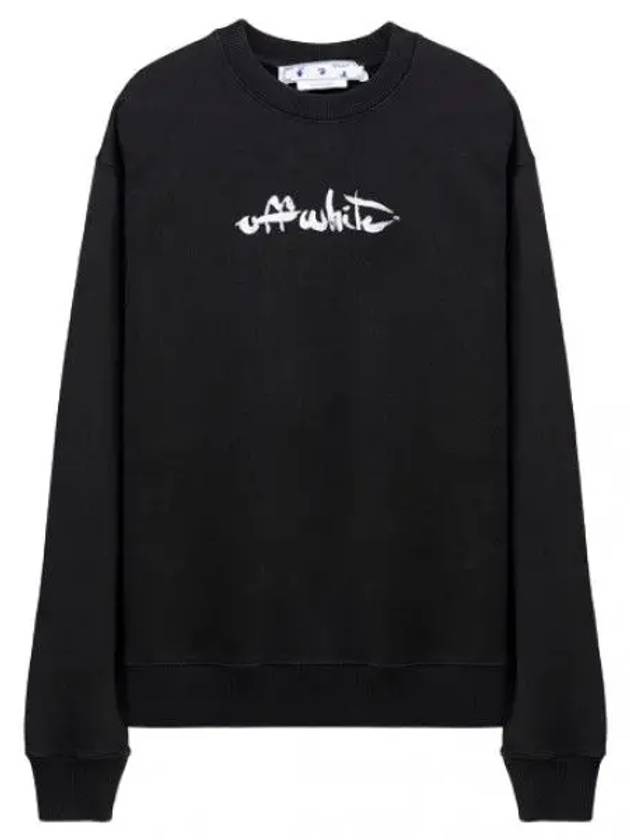 Paint Arrow Slim Fit Sweatshirt Men - OFF WHITE - BALAAN 1