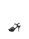 Tribute Platform Sandals Heel Black - SAINT LAURENT - BALAAN 5