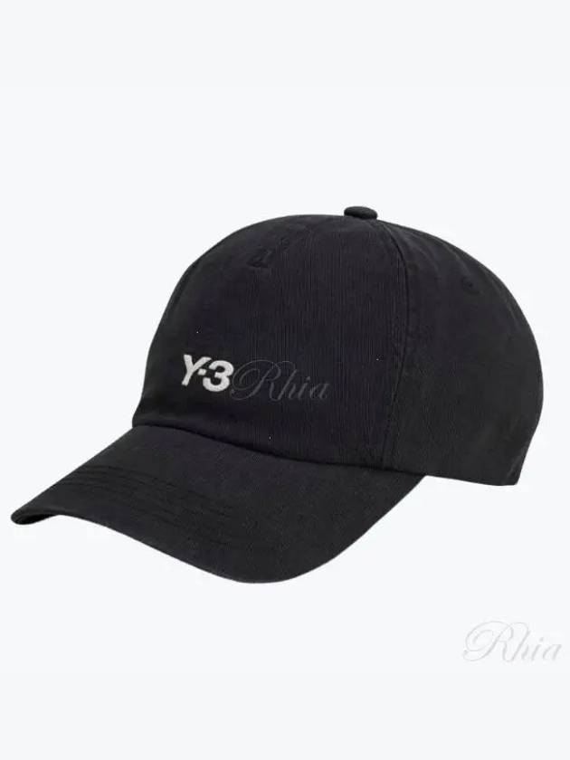 Embroidered Logo Ball Cap Black - Y-3 - BALAAN 2