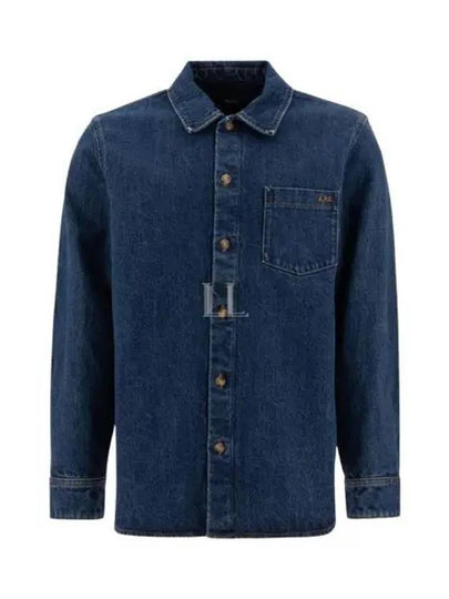 Vittorio Brode Long Sleeve Shirt Blue - A.P.C. - BALAAN 2