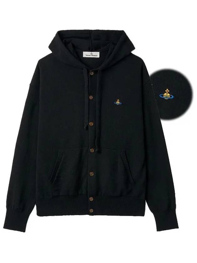 ORB Embroidery Hooded Cardigan Black - VIVIENNE WESTWOOD - BALAAN 2