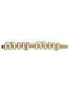 Enamel Metal Hair Clip Gold White - MIU MIU - BALAAN 2