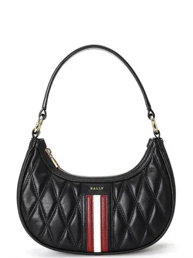 Deyr Logo Quilted Tote Bag Black - BALLY - BALAAN 2