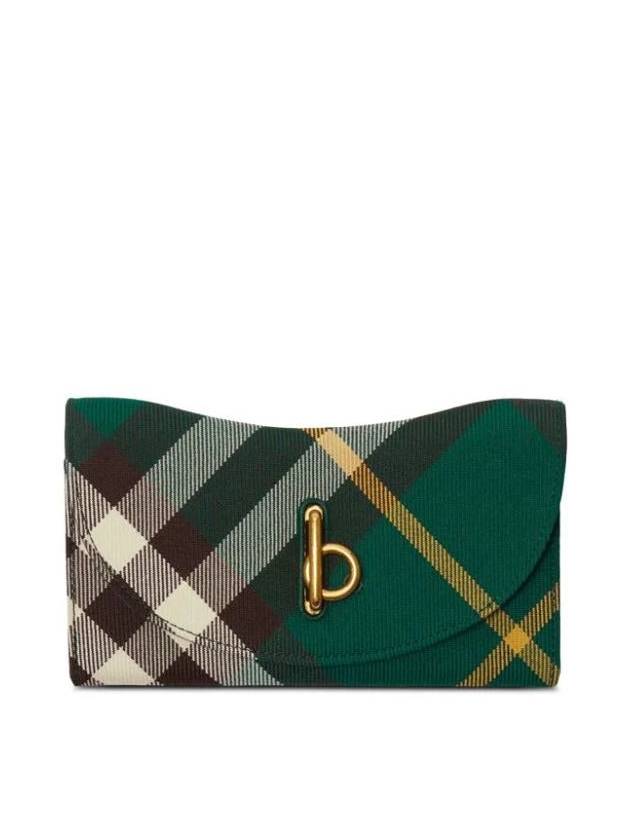 Rocking Horse Check Print Medium Wallet Green - BURBERRY - BALAAN 2