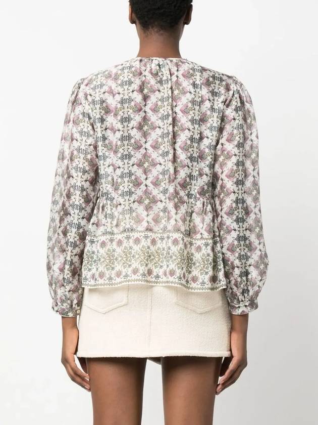 Silk Puff Sleeve Blouse Ivory - ISABEL MARANT - BALAAN 5