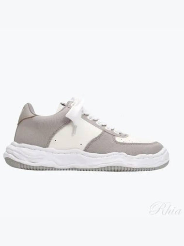 A10FW720 GRY WHT Wayne Canvas Low Top Sneakers - MIHARA YASUHIRO - BALAAN 1