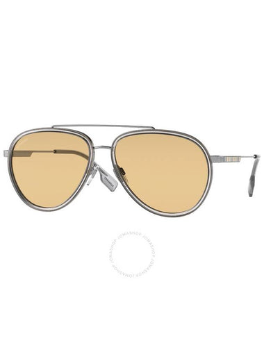 Burberry Oliver Yellow Pilot Men's Sunglasses BE3125 1003/8 59 - BURBERRY - BALAAN 1