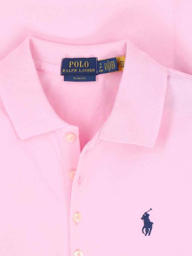 Women's Julie Embroidered Logo Short Sleeve Polo Shirt Pink - POLO RALPH LAUREN - BALAAN 4